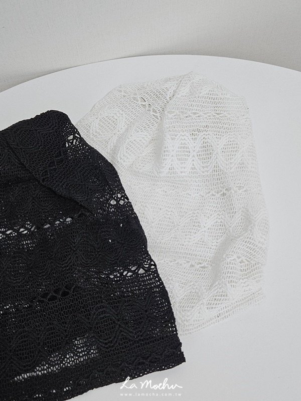 針織蕾絲冷帽